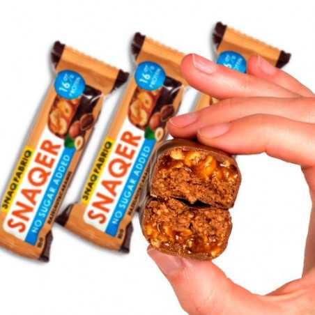 Snaq fabriq -proteiini Bathon Snaqer "Hazelpähkinä ja karamelli", 50 g
