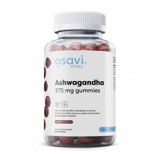 Ashwagandha kummikommid 375 mg, Kirss - 90 kummikommi