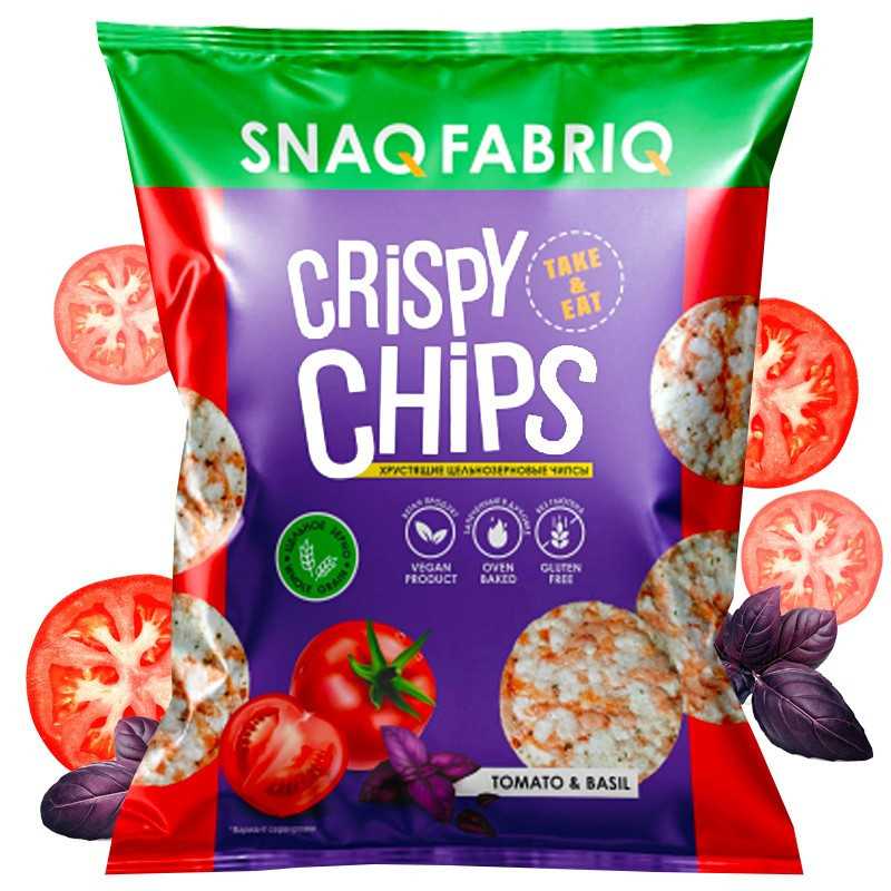 „SNAQ Fabriq“ baltymų traškučiai „pomidorai ir bazilikas“, 50 g