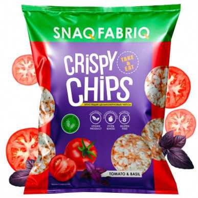 SNAQ FABRIQ olbaltumvielu mikroshēmas "Tomāts un baziliks", 50 g – madala kalorsusega toode firmalt Snaq Fabriq, osta SportFit-ist