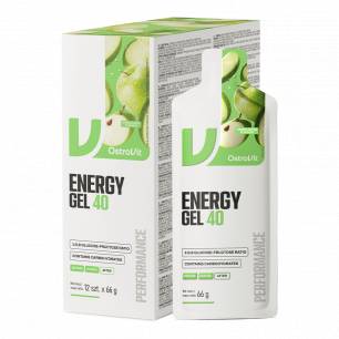 Energy Gel 40, roheline õun - karp 12 × 66 g