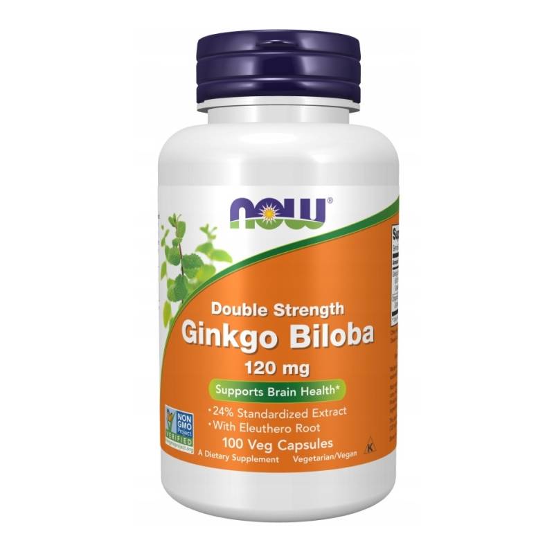Ginkgo Biloba Double Strength, 120mg - 100 vegancapsules