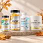 Rudens vitaminų rinkinys: D3+K2, Omega-3, magnis+B6 ir vitaminas C Rudens vitaminų rinkinys: D3+K2, Omega-3, magnis+B6 ir vitaminas C