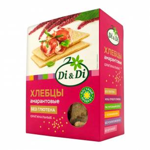 Gluten-free amaranth crispbreads, original, 195 g