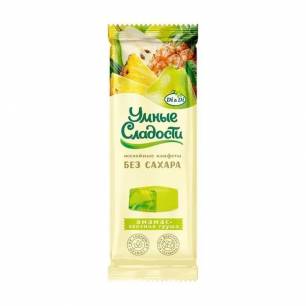 Smart Sweets Jelly Candies, Pineapple & Green Pear Flavour, 90 g
