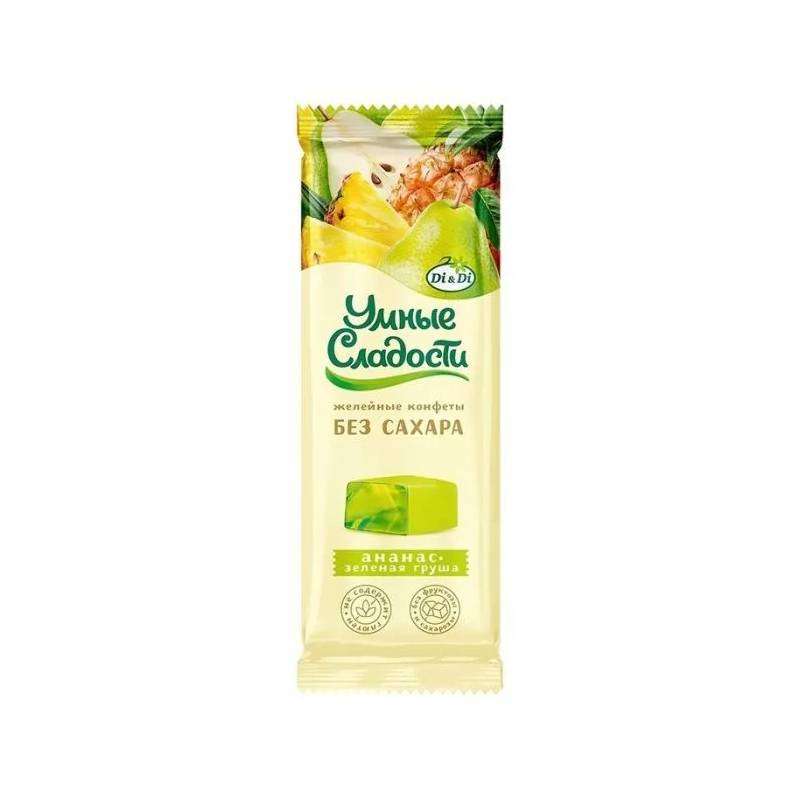 Smart Sweets Jelly Candies, Pineapple & Green Pear Flavour, 90 g Smart Sweets Jelly Candies, Pineapple & Green Pear Flavour, 90 g