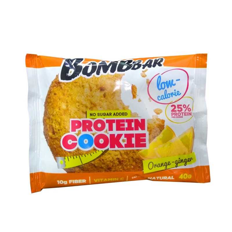 BOMBBAR Proteiiniküpsis "Apelsin - ingver", 40 g BOMBBAR Proteiiniküpsis "Apelsin - ingver", 40 g