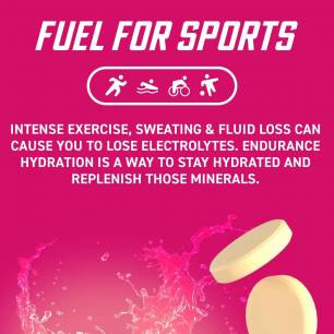 Endurance Hydration elektrolitai, Vimto skonio, 20 putojančių tablečių