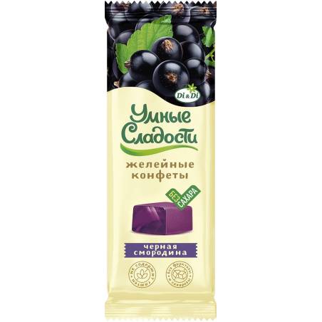 Smart Sweets Jelly Candies, Blackcurrant Flavour, 90 g