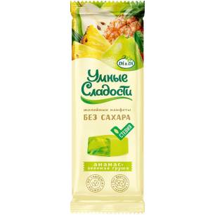 Smart Sweets Jelly Candies, Pineapple & Green Pear Flavour, 90 g