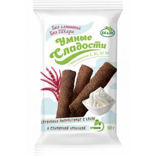 Gluten-free amaranth bar with cocoa and creamy filling, 90 g