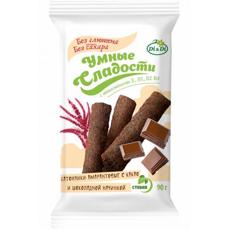 Burnočių batonėlis be glitimo su kakava, šokolado skonio, 20 g