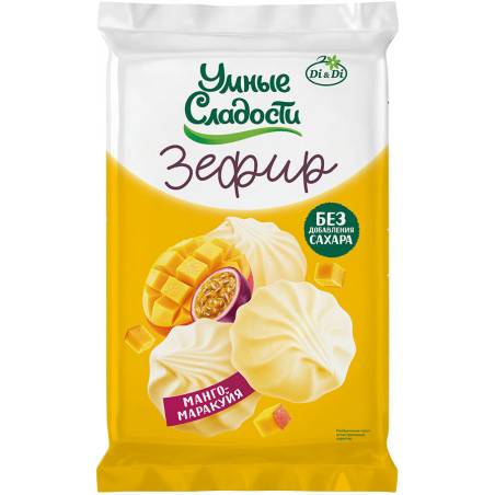 Зефир "Умные сладости" со вкусом манго-маракуйя - 150г