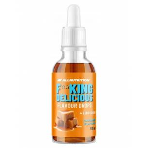 Fitking Delicious FLAVOUR DROPS, caramel - 50 ml