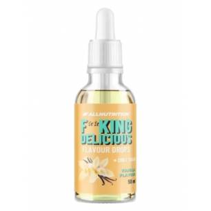 Fitking Delicious FLAVOUR DROPS, vanilla - 50 ml