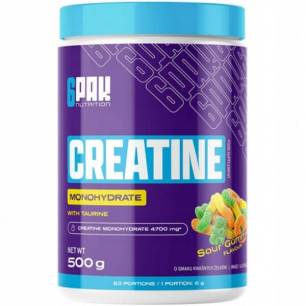CREATINE MONOHYDRATE, sour gummies - 500g