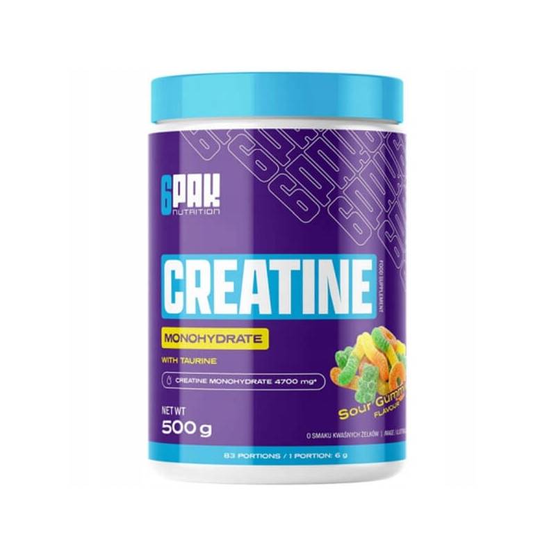 CREATINE MONOHYDRATE, sour gummies - 500g