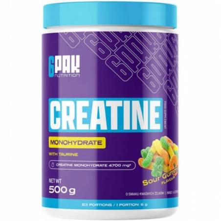 CREATINE MONOHYDRATE, sour gummies - 500g