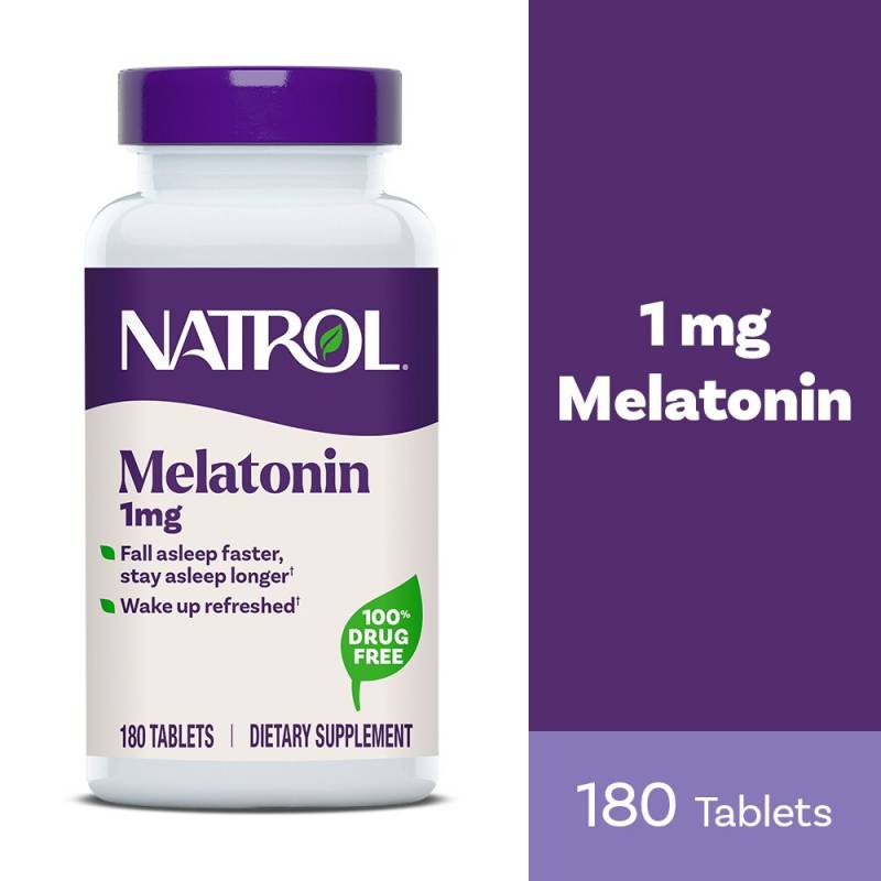 Melatoniini, 1 mg, 180 tablettia