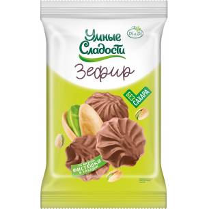 „Targad maiustused“ pistaatsiamaitseline sefiir piimašokolaadiglasuuris, 180 g