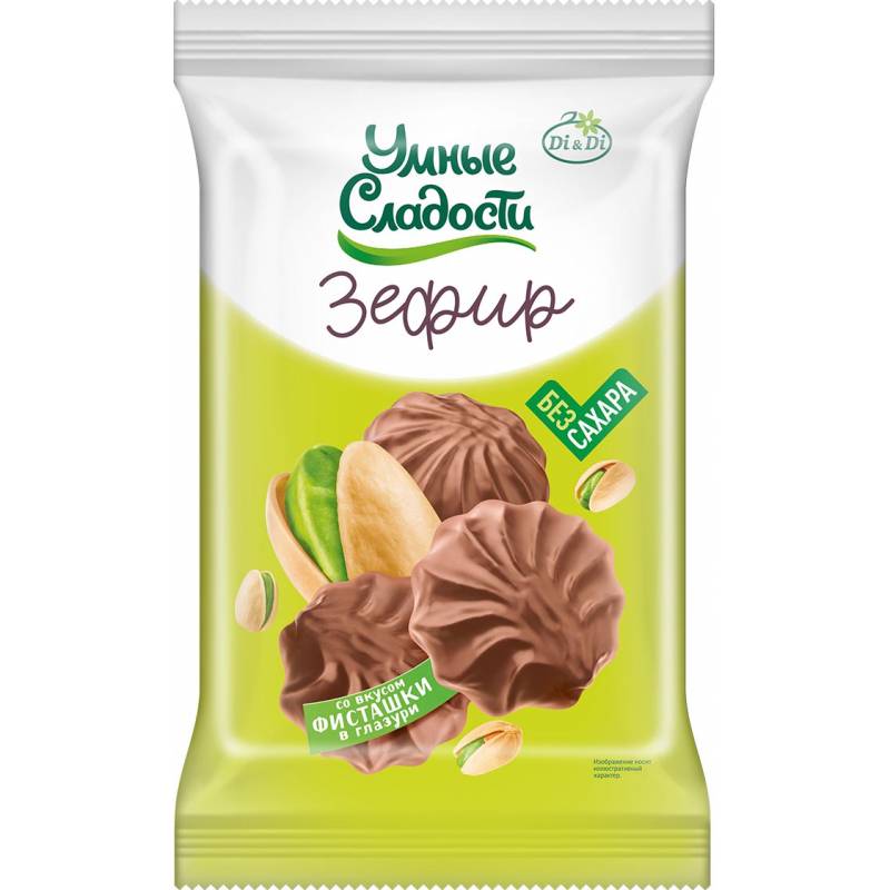 “Smart Sweets” Pistachio Marshmallow in Milk Chocolate Glaze, 180 g “Smart Sweets” Pistachio Marshmallow in Milk Chocolate Glaze, 180 g