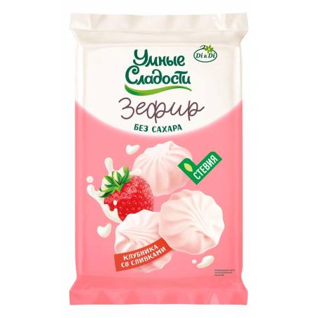 Sefiir „Targad maiustused“  steviaga, maasika-koore maitsega, 150 g