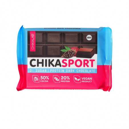 Chikalab chikport tumšā olbaltumvielu šokolāde, 100 g