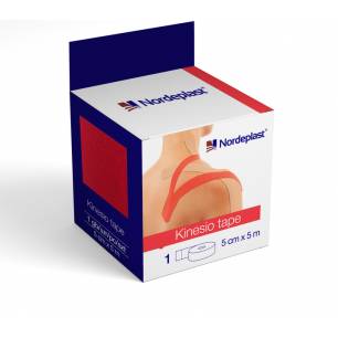 Кинезиологический тейп, 5 см x 5 м - красный