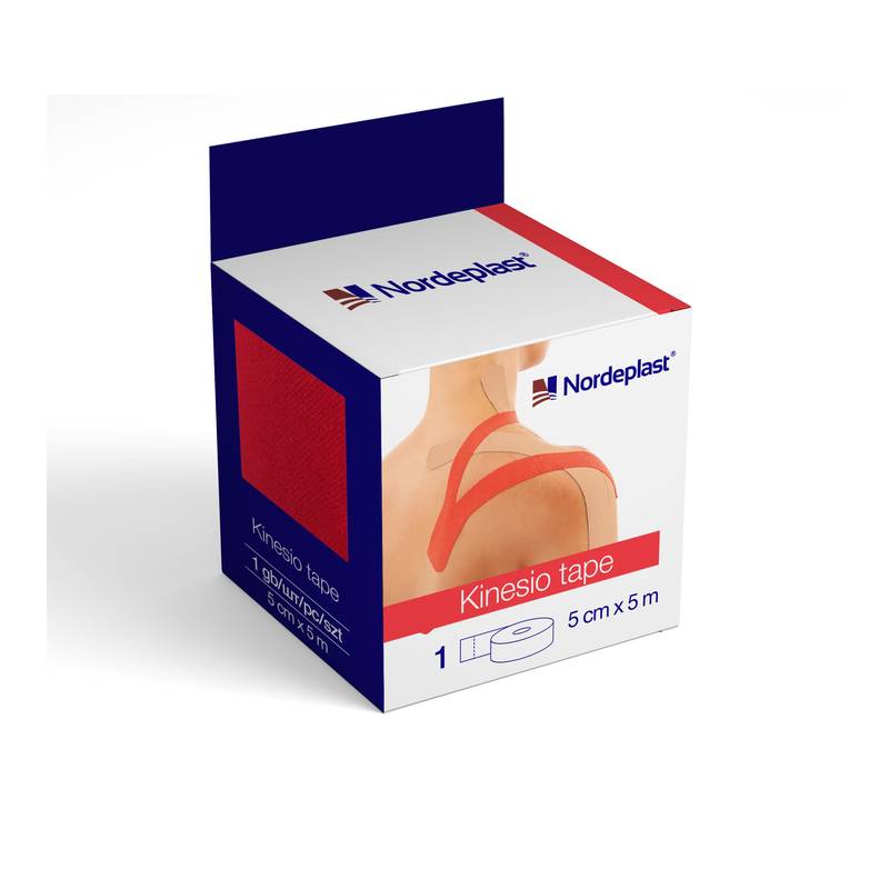 Kinesiology Tape, 5 cm x 5 m - Red Kinesiology Tape, 5 cm x 5 m - Red