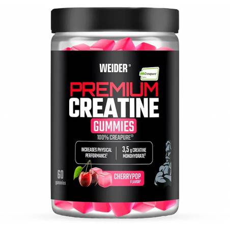 Premium Creatine Gummies, Cherrypop - 60 gummies