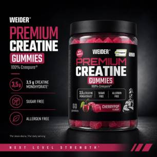 Premium Creatine Gummies, Cherrypop - 60 gummies