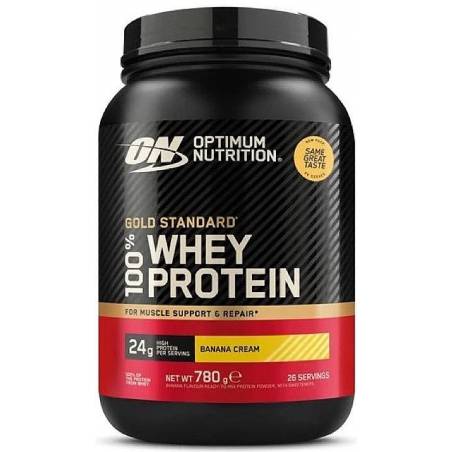 Gold Standard 100% sūkalu proteīna pulveris, banānu krēms - 780 g