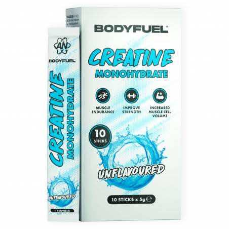Bodyfuel kreatiinmonohüdraat pulkpakendites, maitsestamata - 10 × 5 g