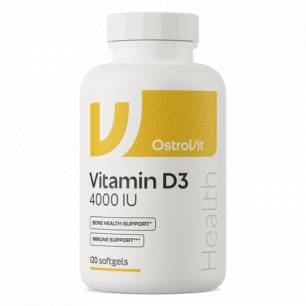 D3-vitamiini 4000 IU - 120 pehmeää kapselia