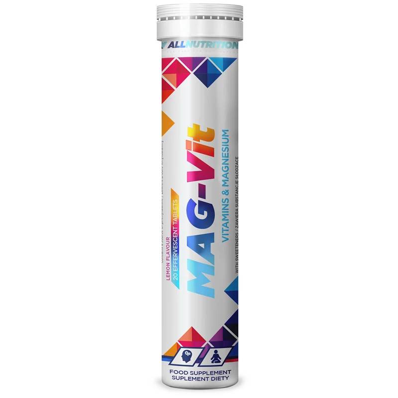 Magnesium + vitamiinit (Mag-Vit), sitruuna - 20 poretablettia