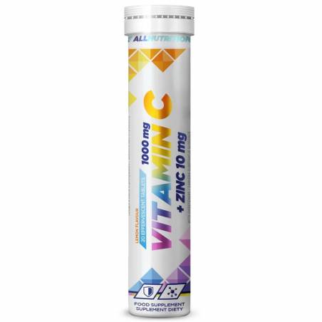Vitaminas C + cinkas, citrinų skonio - 20 putojančių tablečių