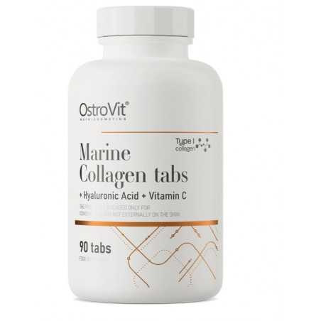 „Ostrovit Marine Collagen“ + Hialurono rūgštis + vitaminas C - 90 tablečių