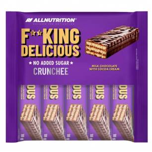 Fitking Delicious Crunchee, молочный шоколад с какао-кремом - 18 г × 5 шт