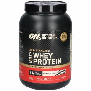 Gold Standard 100% sūkalu proteīns, cepumi un krējums - 768 g