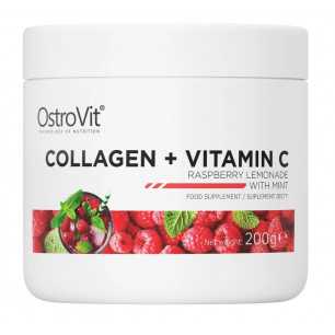 Ostrovit kolagēns + C vitamīns, aveņu kalimonāts ar monētu - 200 g