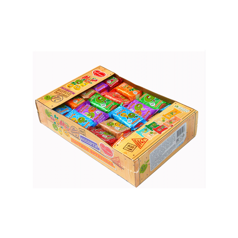 Pastila augļu, asorti, "Pastilushka" 800 g