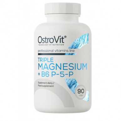 Ostrovit Triple Magnesium + B6 P-5-P-90 -kapselit – madala kalorsusega toode firmalt Ostrovit, osta SportFit-ist
