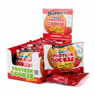 Bombbar -proteiini -eväste - proteiinikeksi, mansikka, 60 g