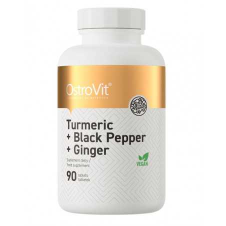 Ostrovit curcumin + melnie pipari + ingvers - 90 tabletes