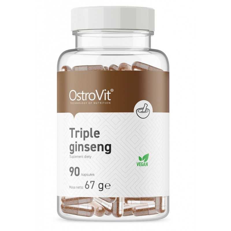 Ostrovit Triple Ginseng Vege - 90 kapselia