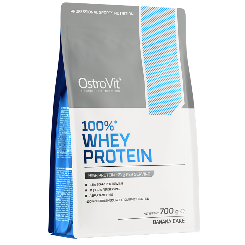Ostrovit 100% sūkalu olbaltumvielas, banānu kūka - 700 grami Ostrovit 100% sūkalu olbaltumvielas, banānu kūka - 700 grami