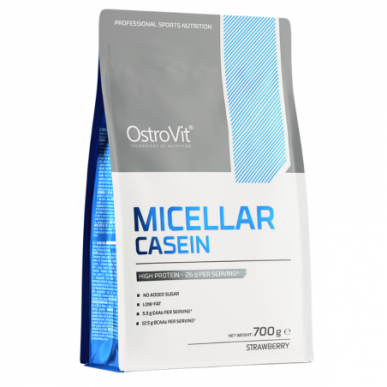 Ostrovit micelārie kazeīns, zemenes - 700 grami – madala kalorsusega toode firmalt Ostrovit, osta SportFit-ist