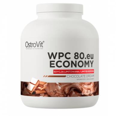 Ostrovit WPC80.EU ekonomika, šokolāde - 2000 grami – madala kalorsusega toode firmalt Ostrovit, osta SportFit-ist