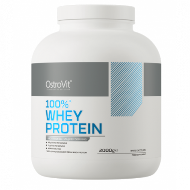 100% heraproteiini, valkoinen suklaa - 2000 grammaa – madala kalorsusega toode firmalt Ostrovit, osta SportFit-ist
