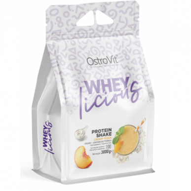 Wheylicious Protein Shake, kermainen persikka - 3000 grammaa – madala kalorsusega toode firmalt Ostrovit, osta SportFit-ist
